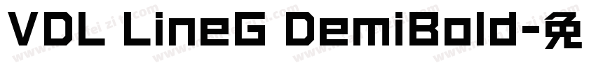 VDL LineG DemiBold字体转换